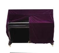 VONCYKI Copertura per pianoforte verticale in panno antipolvere, anti-restringimento, protezione per tastiera (viola)