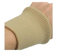 VONCYKI Coppia di polsini elasticizzati a costine, per vestiti, giacche, cappotti, in cotone elasticizzato, 1 paio, larghezza 9 cm (cammello)