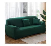 VONCYKI Copridivano elastico in tinta unita, per soggiorno, in spandex, ad angolo componibile, copridivano a 1/2/3/4 posti (verde nerastro, 2 posti, 145-185 cm)