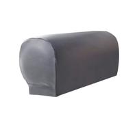 VONCYKI Copridivano in pelle PU, 1 set di copribraccioli impermeabile per divano, sedia, braccioli, copertura protettiva elastica (grigio)