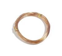 VONCYKI Cordoncino in acciaio inox da 0,6/0,8/1,0/1,2/1,5/2 mm, filo metallico per la creazione di gioielli e accessori (KC oro, 0,8 mm x 10 metri)