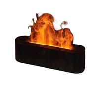 VONCYKI Diffusore di fiamma artificiale per casa desktop umidificatore a fiamma colorata con olio essenziale (nero + controller)