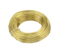 VONCYKI Filo flessibile in acciaio inox e alluminio, 1 mm-3 mm, 15 colori, per lavori artistici con perline, accessori per la creazione di gioielli (oro, 1,0 mm, 10 metri)
