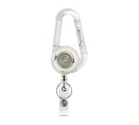 VONCYKI Portachiavi retrattile in filo metallico Tirare Badge Reel ID Lanyard Nome Tag Card Badge Holder Bobine Recoil Catena Clip Outdoor Portachiavi, G, Taglia unica