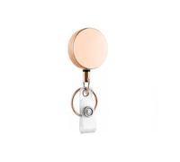 VONCYKI Portachiavi retrattile in filo metallico Tirare Badge Reel ID Lanyard Nome Tag Card Badge Holder Bobine Recoil Catena Clip Outdoor Portachiavi, J, Taglia unica