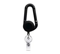 VONCYKI Portachiavi retrattile in filo metallico Tirare Badge Reel ID Lanyard Nome Tag Card Badge Holder Bobine Recoil Catena Clip Outdoor Portachiavi, F, Taglia unica