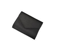 VONCYKI Portafogli da donna piccolo Hasp Girl porta carte di credito per portamonete in pelle PU portafoglio femminile portafogli corto per donne (nero, 2 pezzi)