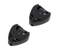 VONCYKI Supporto per plettro in plastica nera per chitarre acustiche/basso/ukulele, con retro adesivo, comodo posizionamento dei plettri (2 pezzi)