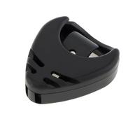 VONCYKI Supporto per plettro in plastica nera per chitarre acustiche/basso/ukulele, con retro adesivo, comodo posizionamento dei plettri (1 pz)