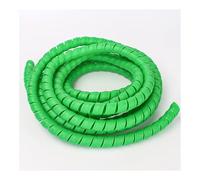 VONCYKI Tubo di avvolgimento da 1/5 m, 8/10/14/16/20/25 mm, guaina di protezione per cavi, guaina protettiva a spirale (verde, 20 mm x 1 metro)