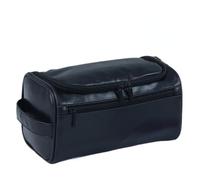VONCYKI Uomini Vintage Lusso Toiletry Bag Viaggio Necessario Affari Cosmetici Casi di Trucco Maschile Appeso Organizzatore di Immagazzinaggio Bagsmakeup Bagsmakeup, Poliuretano nero., alla moda