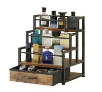 VonDream Organizer per sciroppo di caffè, soluzione versatile per gli appassionati di vino, portaspezie da cucina salvaspazio e portabottiglie da bagno, organizer per controsoffitto del bagno