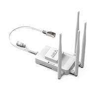 Vonets Adattatore da WiFi a Ethernet da 1800 Mbps, ponte wireless da 5,8 GHz, compatibile con 2 porte Gigabit PoE, ponte WiFi per streaming 4K, giochi, Smart TV, uso domestico e aziendale multi-mode