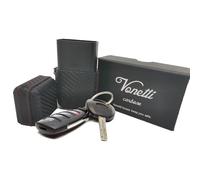 VONETTI Alpha Shield CARBONE - Premium RFID Signal Blocker Box - Smart Car Key Faraday Signal Protector, Keyless Go RFID Blocking Case, Crypto Wallet Safe Box, Signal Blocker Faraday Tin (Black)