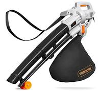 VonHaus Soffiatore e Aspirafoglie da Giardino da 3000 W - Soffiatore Foglie per Giardini, Grondaie, Vialetti - Leggero, con Tracolla, Ruote, Sacca Raccolta da 35 Litri