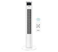 VonHaus Ventilatore a torre 87 cm - Ventilatore a pedale senza pale oscillante con timer - Ventilatore a torre con telecomando a 3 velocità per casa - Ventilatore a colonna con 2 anni di garanzia