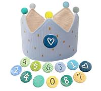 VONJUMA 1 Pc Corona Compleanno Corona Di Compleanno Con Numeri Per Il Compleanno Dei Bambini Corona Con Bottoni Numeri Da 0 A 9 Cappello Decorativo Per Feste Per Ragazzi E Ragazze