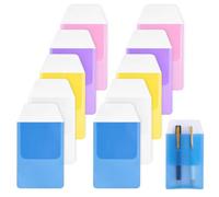 VONJUMA 10 Porta Penne Infermieri da Tasca, Custodia Portapenne in Poliestere, Multicolore (2 Blu, 2 Viola, 2 Rosa, 2 Gialli, 2 Bianchi), per Ospedale, Scuola, Ufficio
