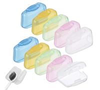 VONJUMA 15 Pcs Copri Spazzolino Coperture Per Spazzolino Da Viaggio Portatile Per Spazzolino Da Denti Protezione Per Spazzolino Da Denti Per Casa Ufficio Hotel All'Aperto Colorato E Moderno