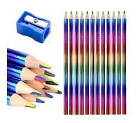 VONJUMA 30 Pcs Matite Colorate Arcobaleno Per Bambini 4 In 1 Matite Colorate Per Schizzi Disegnare Colorare Compleanno Bambini