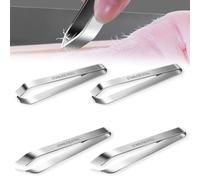 VONJUMA 4 Pcs Pinzette Da Cucina Pinzetta Per Lische Pesce Pinzette Cucina Pinza Leva Lische Pinzetta Per Pesci In Acciaio Inox Per Ossa Di Pesce Piume Di Pollo 2 Stili