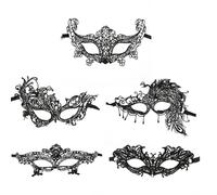 VONJUMA 5 Pezzi Maschera Veneziana Donna Maschera Veneziana Maschere Veneziana Maschera Sexy Travestimento Decorazione In Pizzo Maschera Carnevale Viso Maschere Di Pizzo Per Carnevale Carnevale Festa