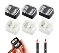 VONJUMA 6 Pcs Temperino Matita Occhi Temperamatite Di Bellezza Temperino Matita Occhi Temperino Doppio Per Matite Cosmetiche Temperamatite Trucco Temperino Trucco Adatto Per Eyeliner Matita