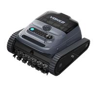 VONKO W10 - Robot per piscina da pavimento e parete, linea d'acqua, senza fili, con navigazione AI-Vision, 180 minuti di autonomia, 20.000 LPH, potente pulitore per piscine fino a 200 m², blu grafite