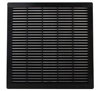 VONLIS® - Griglia di ventilazione, griglia di scarico dell’aria, griglia lamellare, in plastica, rettangolare, 350 x 350 mm, colore antracite / grafite