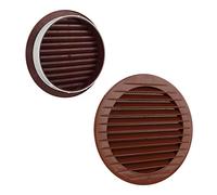 VONLIS Griglia di ventilazione per mattoni, griglia di ventilazione per esterni, protezione dagli insetti, colore rosso mattone, Ø 125 mm