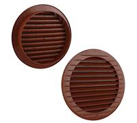 VONLIS Griglia di ventilazione per mattoni, griglia di ventilazione per esterni, protezione dagli insetti, colore rosso mattone, Ø 120 mm