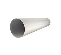 VONLIS® - Tubo di ventilazione, 0,5 m, in PVC, bianco, Ø 100 mm, Ø 125 mm, Ø 150 mm, Ø 100 mm