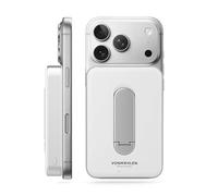 VONMÄHLEN Evergreen Mag con Kickstand: power bank wireless compatibile con MagSafe - Caricatore portatile con capacità 10000 mAh e ricarica wireless 15 W, power bank magnetico (certificato QI2