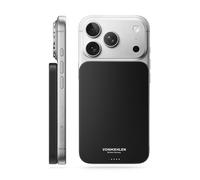 Vonmählen Evergreen Mag - Powerbank Magnetica Ultra-Sottile da 5000mAh, Ricarica Veloce Wireless e USB-C PD, QI2 Certificata - Nero