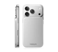 VONMÄHLEN Evergreen Mag - Powerbank wireless compatibile con MagSafe, caricabatterie portatile con ricarica wireless da 3000 mAh e 7,5 W, power bank magnetico, solo 5,8 mm di spessore, bianco