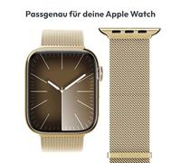 VONMÄHLEN Milanese Loop 2 - Elegante cinturino in acciaio inox con chiusura magnetica, regolabile, di alta qualità, compatibile con Apple Watch, 40 | 41 | 42 mm, Metallo, Nessuna pietra preziosa