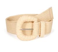 VONMELLI Cintura Elastica in Paglia Intrecciata per Donna Cinghie Elastiche per Abito Moda Cintura in Vita Boho Cinghie Da Donna in Rafia Di Rattan Beige XL