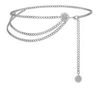 VONMELLI Cintura in Metallo Multistrato Donna Gioiello Moda Catena Alta
