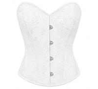 VONMELLI Top corsetto nero da donna con lacci overbust bustier per uscire | Bustier Floreale Shapewear Lingerie Sexy Senza Spalline Crop Tank Corsetti per Halloween Rinascimento Pirate Club Party