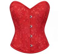 VONMELLI Top corsetto nero da donna con lacci overbust bustier per uscire | Bustier Floreale Shapewear Lingerie Sexy Senza Spalline Crop Tank Corsetti per Halloween Rinascimento Pirate Club Party