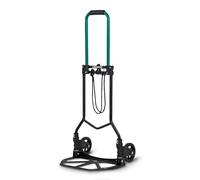 VONROC Carrello a Mano Pieghevole - Portata 80kg, Telaio in Alluminio, Manico Regolabile, Piattaforma Antiscivolo, Ruote Morbide - Ideale per Trasporto Valigie, Scatole, Spesa
