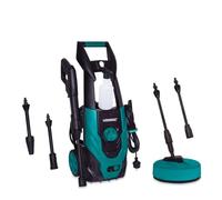 VONROC Idropulitrice 1400W, 110 Bar, 390 l/h, Lancia Turbo, Pulizia Auto, Bici, Terrazze