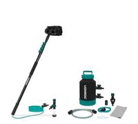 VONROC Kit Pulizia: Spazzola Telescopica 1,80m + Addolcitore Acqua Portatile | Ideale per Auto, Vetri, Camper, Pannelli Solari | Pulizia Senza Calcare con Dispenser Sapone e Accessori