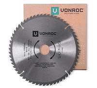 VONROC Lama per sega 210 x 30 mm - 60 denti. Per legno. Adatto per seghe da banco e troncatrici