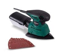 VONROC Levigatrice triangolare multifunzione mouse, 130W. Include contenitore di