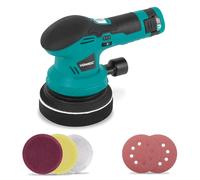 VONROC Lucidatrice 12V - 2-in-1 Lucidatrice e Levigatrice, 6 Velocità, Ø125mm, Ricarica USB-C, Accessori Inclusi