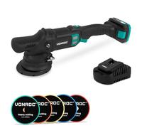 VONROC Lucidatrice Rotorbitale 20V Ø125mm | Motore Brushless, 7 Velocità, Soft Start | Ideale per Auto, Barche, Mobili, Resina incl. 2.0Ah batteria e caricabatteria