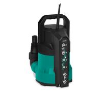 VONROC Pompa sommersa. Pompa ad immersione 300W - 6500l/h. Per acqua pulita e leggermente contaminata. Con galleggiante (550W 17000l/h)
