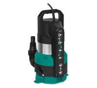 VONROC Pompa sommersa. Pompa ad immersione 300W - 6500l/h. Per acqua pulita e leggermente contaminata. Con galleggiante (850W 20000l/h)