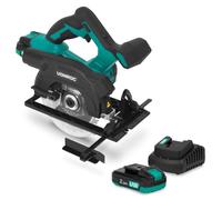 VONROC Sega Circolare a Batteria 20V con 2x Batteria 2Ah | Tagli Precisi e Inclinati 45°